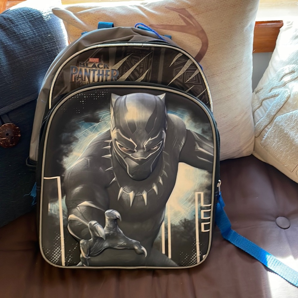 Black panther backpack, never used